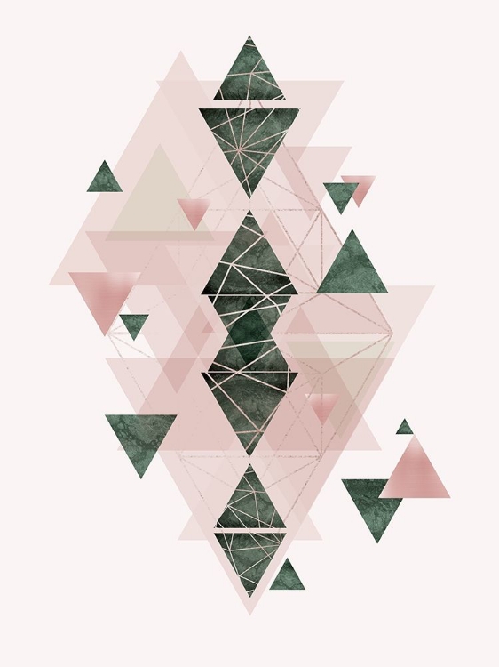 Picture of PINK GREEN GEOMETRIC 3