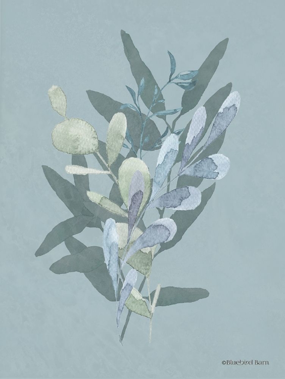 Picture of WATERCOLOR GREENERY SERIES MEDIUM TEAL II