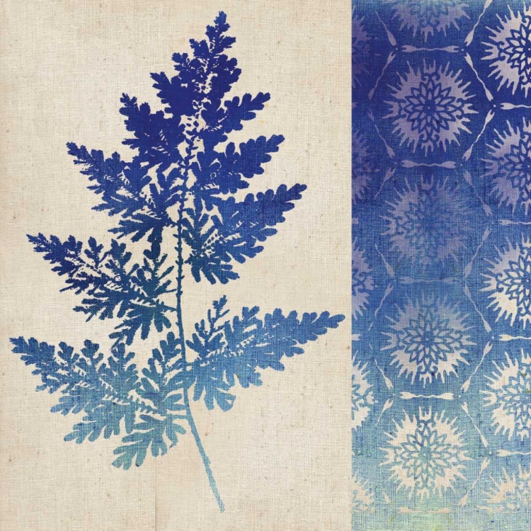 Picture of INDIGO LEAVES III