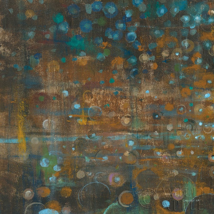 Picture of BLUE AND BRONZE DOTS IX