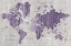 Picture of OLD WORLD MAP PURPLE GRAY