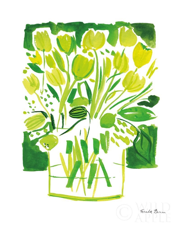 Picture of LEMON GREEN TULIPS I