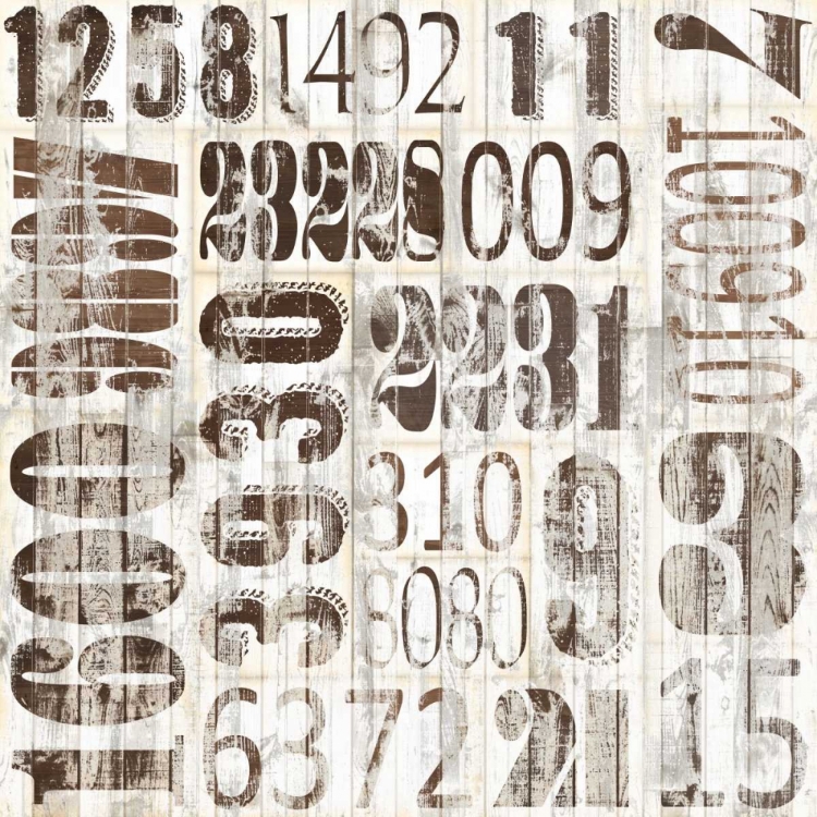 Picture of WEATHERED NUMBERS II