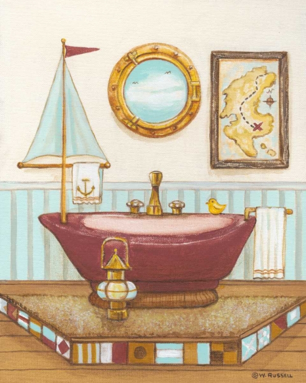 Picture of NAUTICAL BATH I