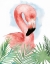 Picture of WATERCOLOR FLAMINGO COMPOSITION I