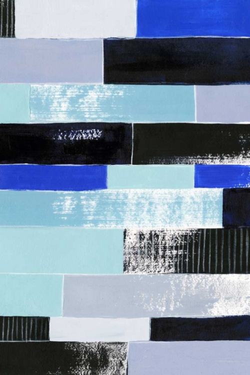 Picture of BLACK AND BLUE BRICKS II