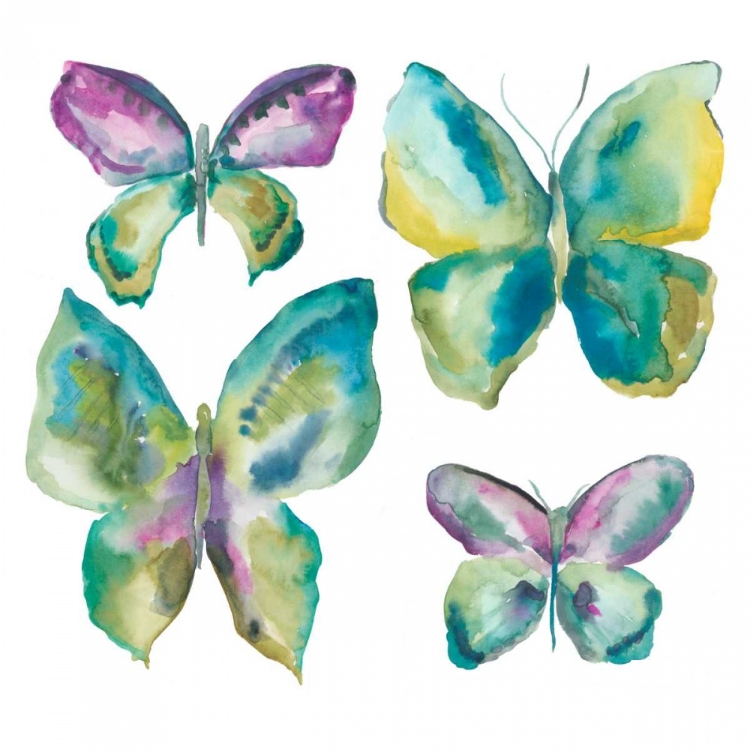 Picture of JEWELED BUTTERFLIES I