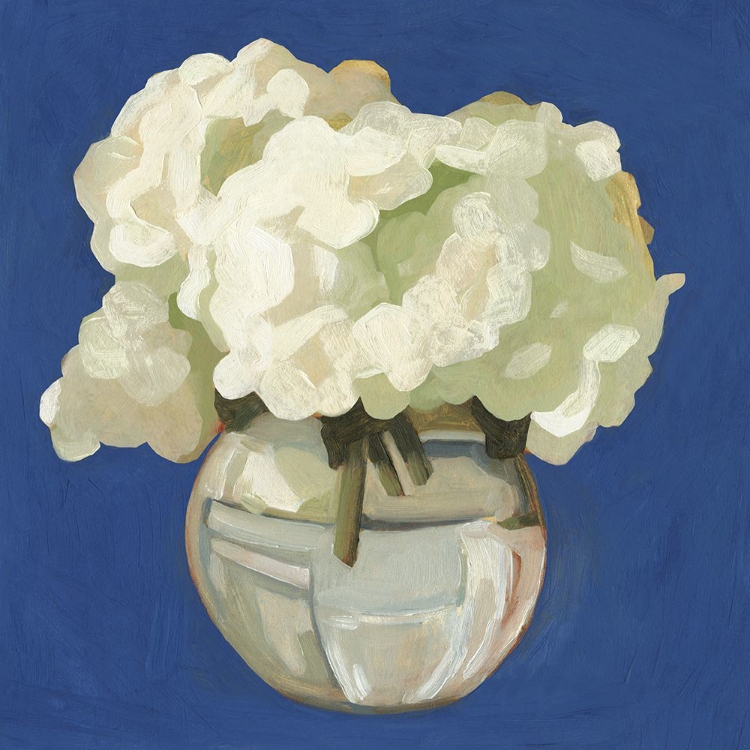 Picture of WHITE HYDRANGEAS I