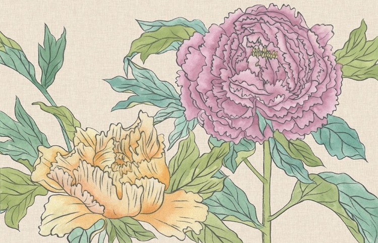 Picture of PEONY BLOOMS III