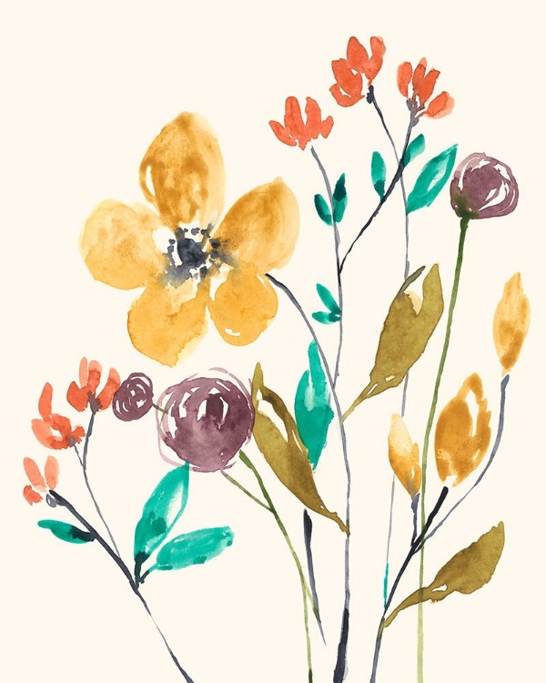 Picture of WHIMSY FLOWERS I