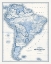 Picture of SOUTH AMERICA IN SHADES OF BLUE