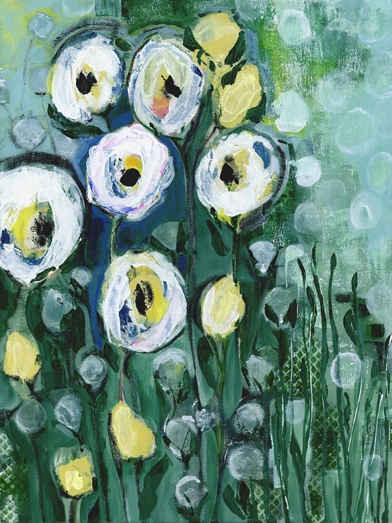 Picture of MODERN WHITE FLORAL II