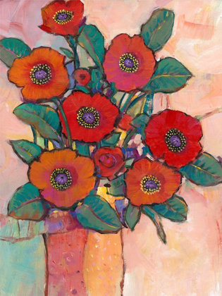 Picture of POPPIES IN A VASE I