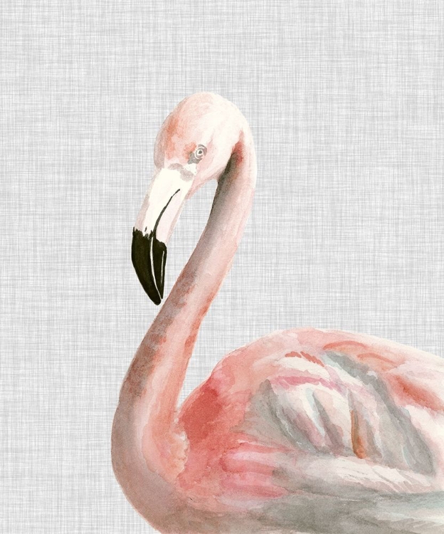 Picture of CUSTOM WATERCOLOR FLAMINGO (ASH)