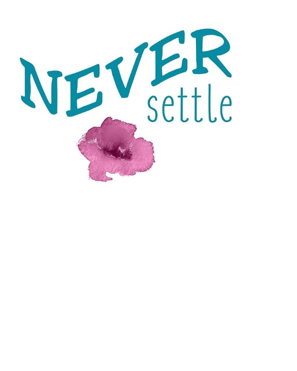 Picture of NEVER SETTLE