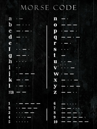 Picture of MORSE CODE