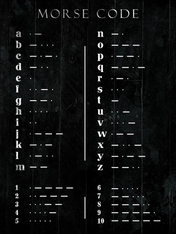 Picture of MORSE CODE