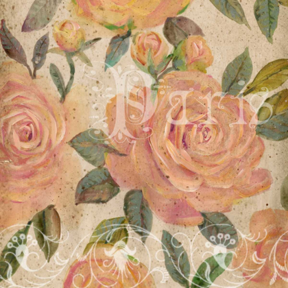 Picture of VINTAGE PAINTERLY ROSES I