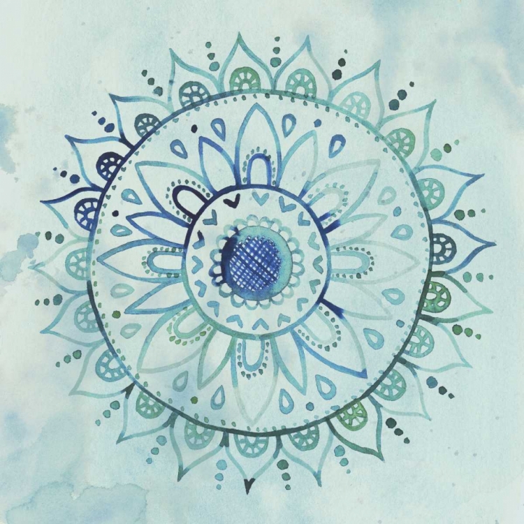 Picture of WATERCOLOR MANDALA I