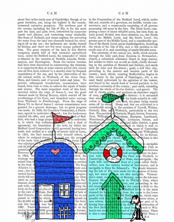 Picture of BEACH HUTS 2 ILLUSTRATION