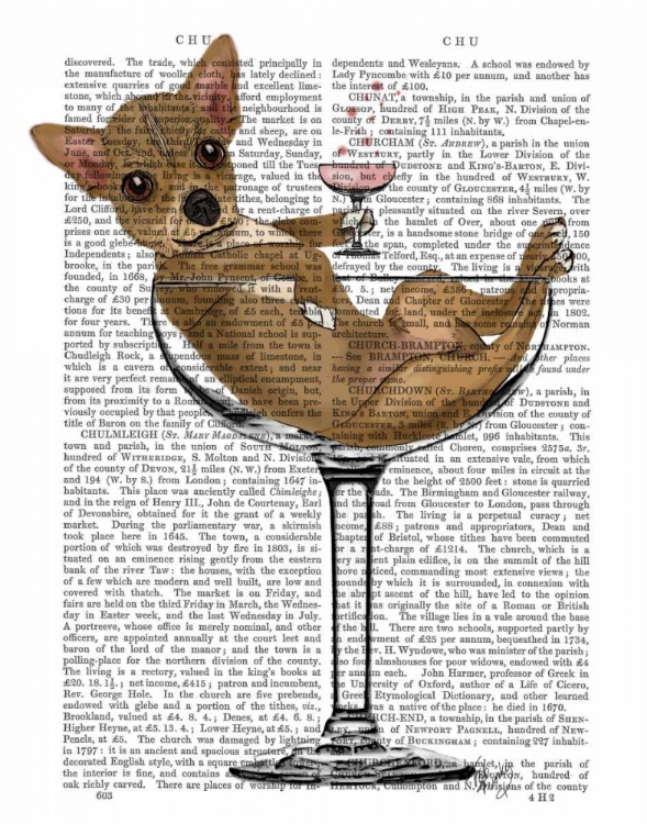 Picture of CHIHUAHUA IN COCKTAIL GLASS