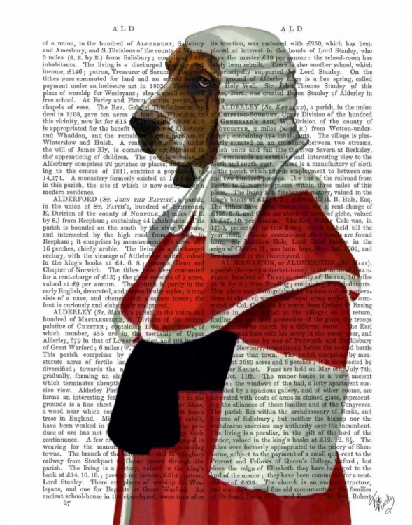 Picture of BASSET HOUND JUDGE PORTRAIT