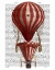 Picture of TIERED HOT AIR BALLOON PRINT RED