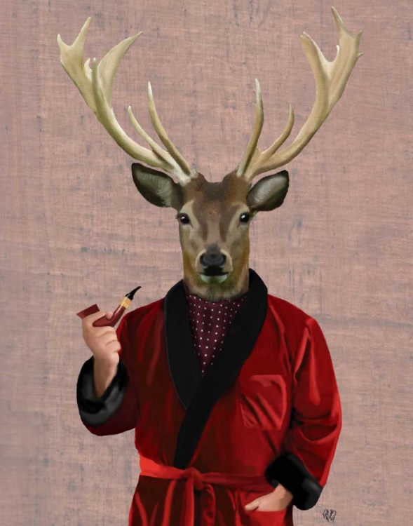 Picture of DEER IN SMOKING JACKET