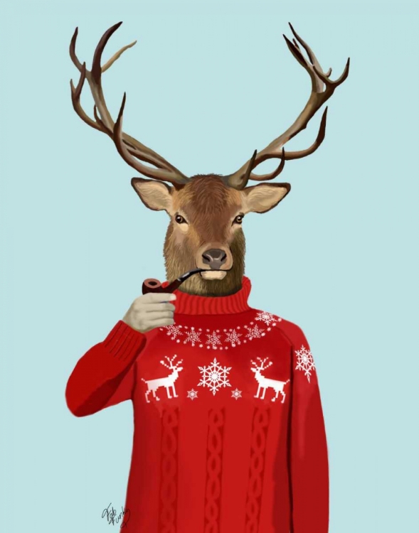 Picture of DEER IN SKI SWEATER