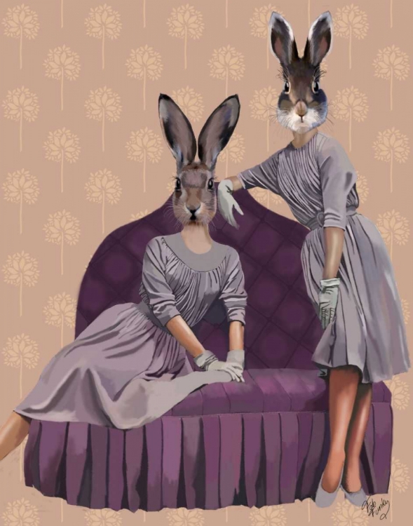 Picture of RABBITS IN PURPLE