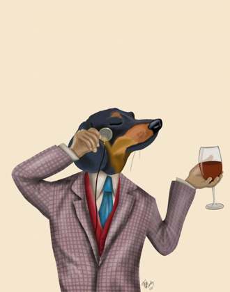 Picture of DACHSHUND WINE SNOB