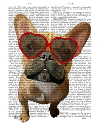 Picture of FRENCH BULLDOG AND HEART GLASSES