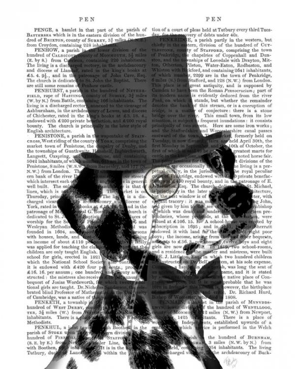 Picture of DALMATIAN, FORMAL HOUND AND HAT