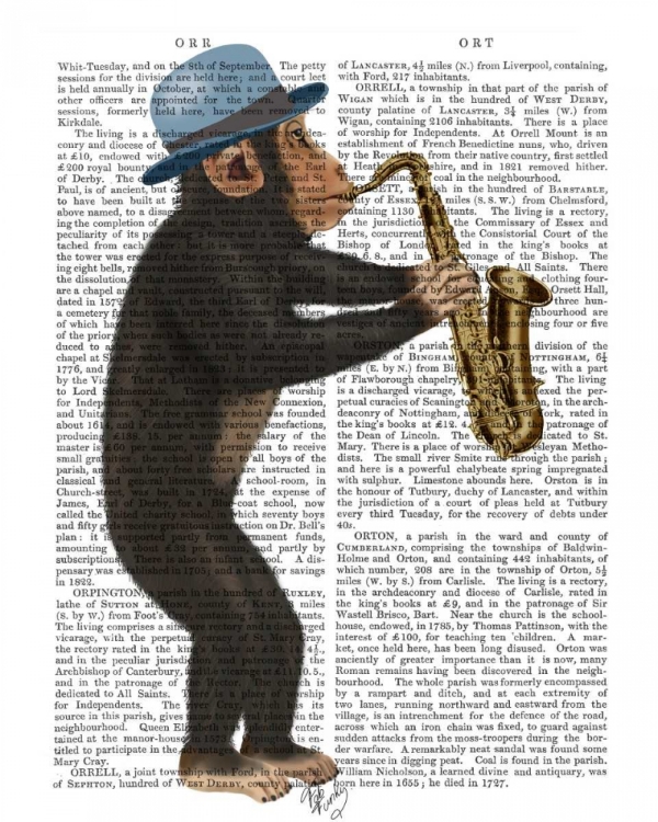 Picture of MONKEY PLAYING SAXOPHONE