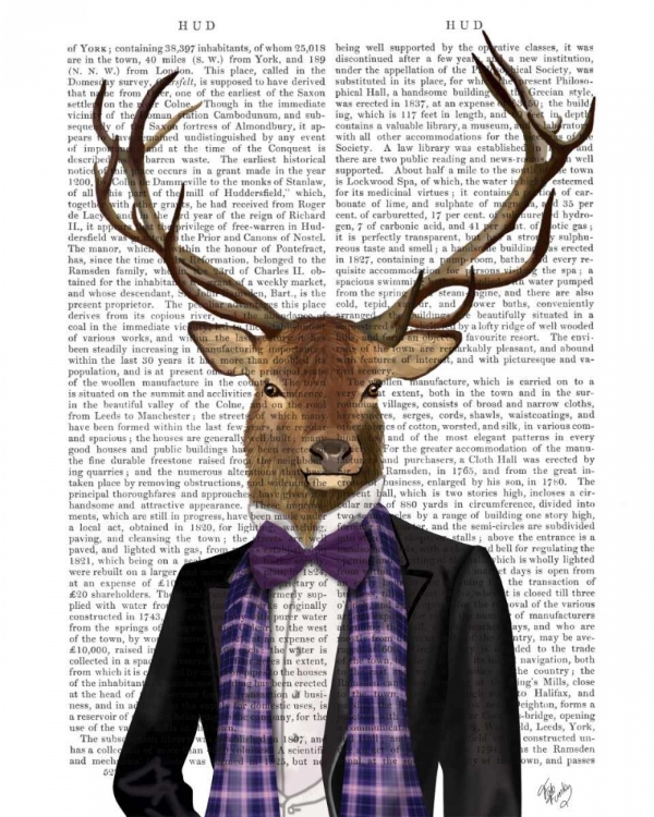 Picture of DEER IN EVENING SUIT, PORTRAIT