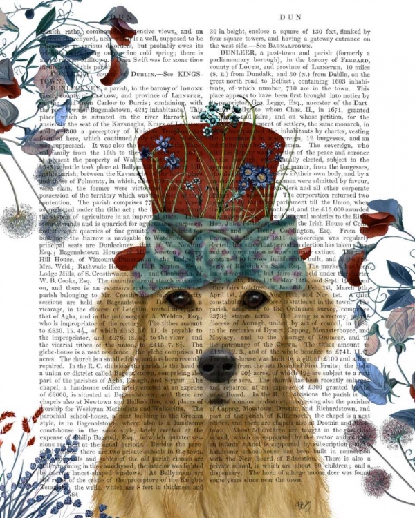 Picture of GOLDEN RETRIEVER MILLINERS DOG