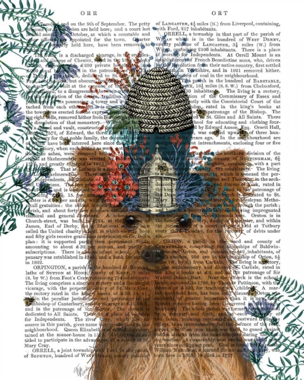 Picture of YORKSHIRE TERRIER MILLINERS DOG