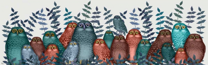 Picture of ELECTRIC OWLS, BLUE AND ORANGE