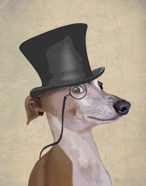 Picture of GREYHOUND, FORMAL HOUND AND HAT