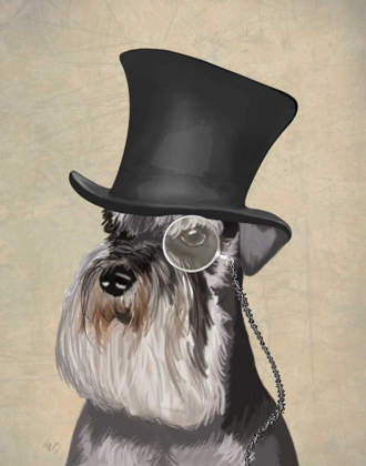 Picture of SCHNAUZER, FORMAL HOUND AND HAT