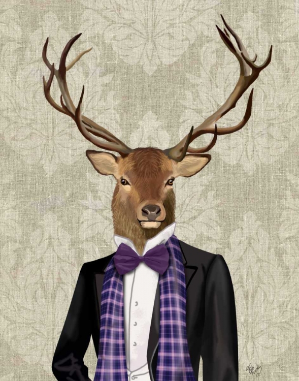 Picture of DEER IN EVENING SUIT, PORTRAIT