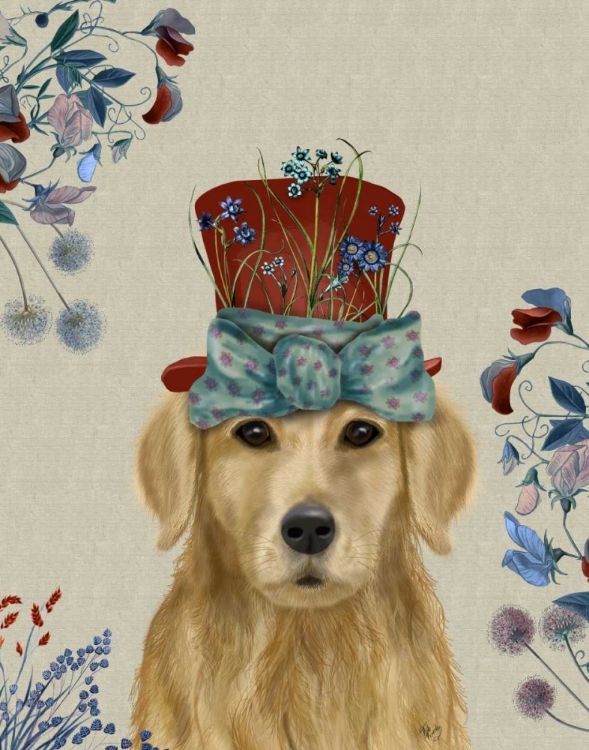 Picture of GOLDEN RETRIEVER MILLINERS DOG