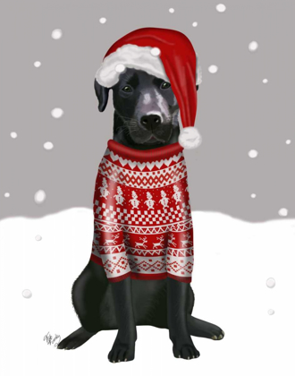 Picture of BLACK LABRADOR, CHRISTMAS SWEATER 1