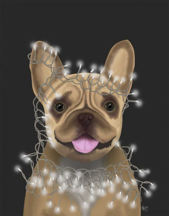 Picture of FRENCH BULLDOG, CHRISTMAS LIGHTS 2