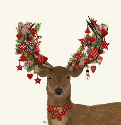 Picture of DEER, HOMESPUN WREATH