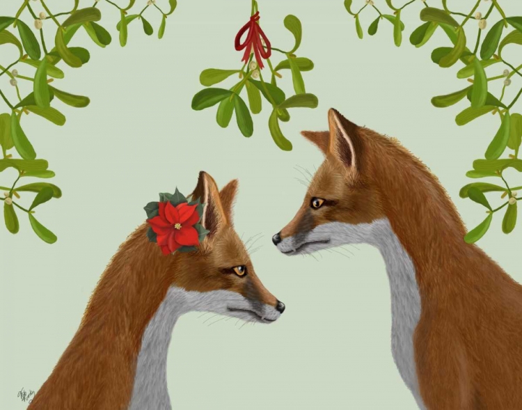 Picture of FOXES AND MISTLETOE