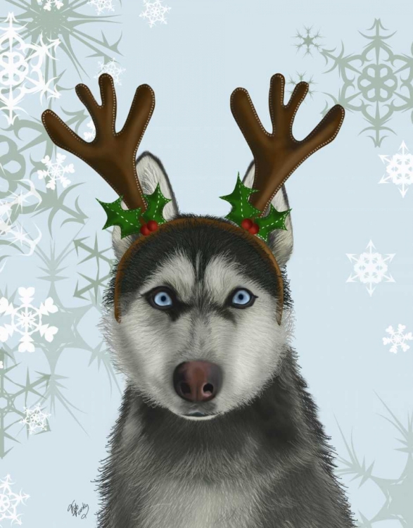 Picture of HUSKY AND ANTLERS