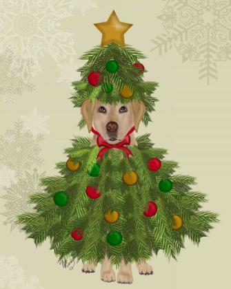 Picture of YELLOW LABRADOR, CHRISTMAS TREE COSTUME