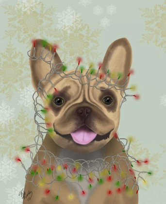 Picture of FRENCH BULLDOG, CHRISTMAS LIGHTS 1