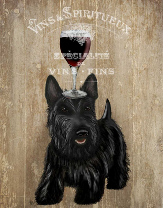 Picture of DOG AU VIN, SCOTTISH TERRIER